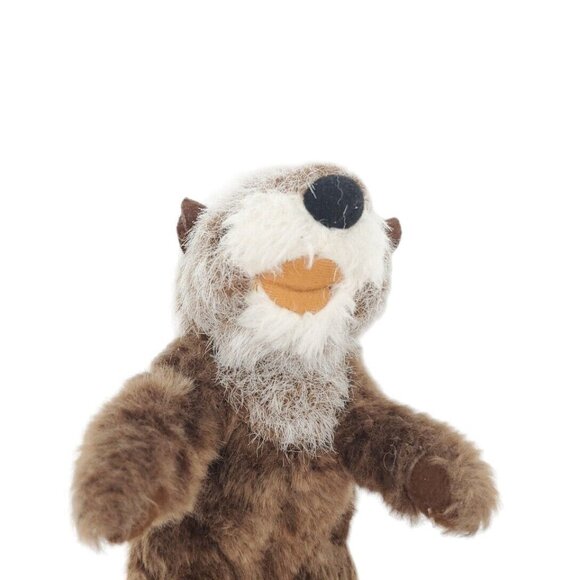 Curto‎ Toy Brown Sea Otter Yellow 8" Stuffed Animal Plush Travel Toy - Picture 2 of 5